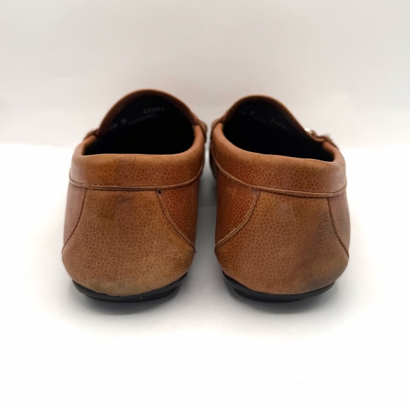 ALLEN EDMONDS Grand Cayman Brown Pebbled Leather Horse Bit Driving Loafers 9D - Picture 7 of 12
